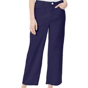 Women's Lexington High Rise Wide Leg Crop Pants - Collection Navy
